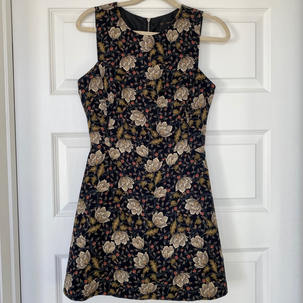 Zara A-Line Floral Fall Dress